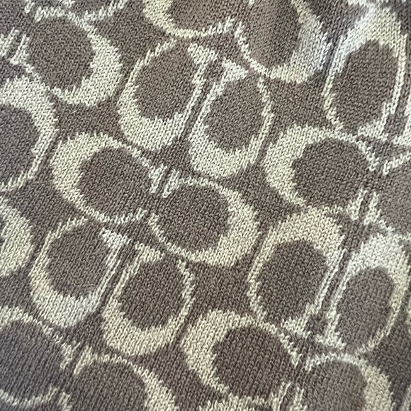 NWT Authentic Coach Gift Set: Monogram Beanie Hat and Scarf - Picture 10 of 10